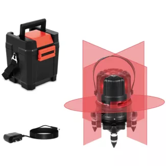 Linjalaser kuljetussalkulla – 25 m