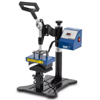 Lippisprässi – enintään 250 °C – LCD-näyttö – ajastin – kääntyvä – korkeussäädettävä jalusta