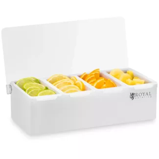 Lokerikko – ruostumatonta terästä / PP – 4 x 450 ml