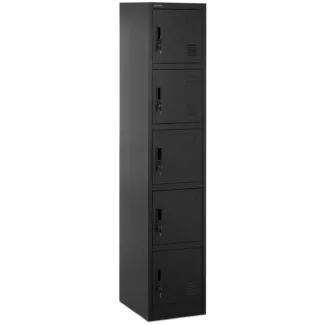 Lokerokaappi – 5 lokeroa – lukittava – 100 kg