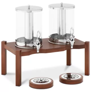 Mehuannostelija – 2 x 7 L – jäähdytysjärjestelmä – tumma puujalusta