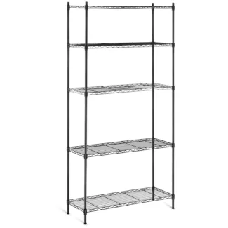 Metallihylly – 35 x 90 x 180 cm – musta