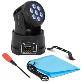 Moving head LED PAR-valo – 7 LED-valoa – 60 W Moving head LED PAR-valo – 7 LED-valoa – 60 W