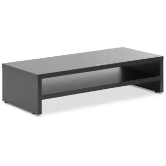 Näyttökoroke – kahdelle näytölle – hyllyllä