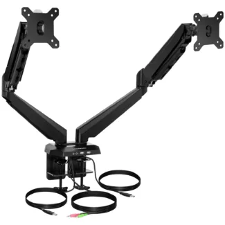 Näyttöteline 2 näytölle – 15 "- 27" – voidaan kiertää / kääntää / kallistaa