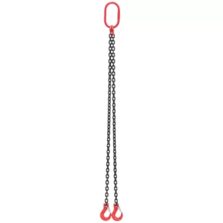 Nostoketju – 1600 kg – 2 x 1 m – musta/punainen