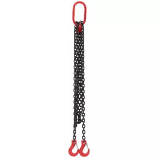 Nostoketju – 1600 kg – 2 x 2 m – musta/punainen