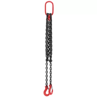 Nostoketju – 2800 kg – 2 x 2 m – musta/punainen