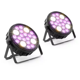 PAR-kohdevalo – 16 LED – 120 W – RGBW – 2 kpl