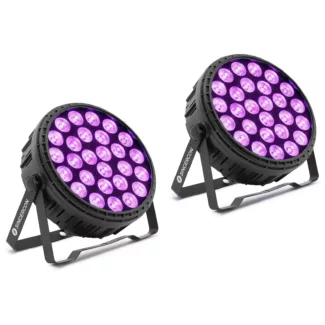PAR-kohdevalo – 27 LED – 120 W – RGBW – 2 kpl
