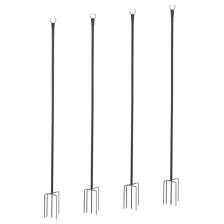 Paimenkoukku – ruostumaton teräs – kokonaispituus 2,60 m – modulaarinen – 4 kpl