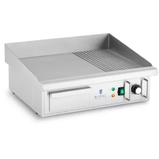 Paistotaso sähkökäyttöinen – 360 x 560 mm – uritettu + sileä – 3 000 W