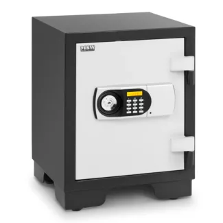 Paloturvallinen kassakaappi – 38 x 37 x 52 cm – digitaalinen – 2 avainta – vetolaatikko
