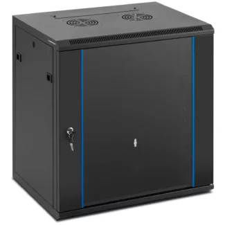 Palvelinkaappi – 19 tuumaa – 12 U – lukittava – jopa 60 kg – musta