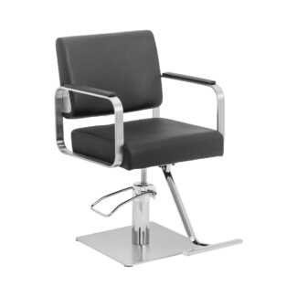 Parturituoli jalkatuella – 50 – 66 cm – 200 kg – musta/hopeanvärinen Parturituoli jalkatuella – 50 – 66 cm – 200 kg – musta/hopeanvärinen