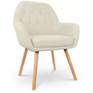 Pehmustetuoli – 2-sarja – enintään 150 kg – istuin 45 x 42 cm – beige Pehmustetuoli – 2-sarja – enintään 150 kg – istuin 45 x 42 cm – beige