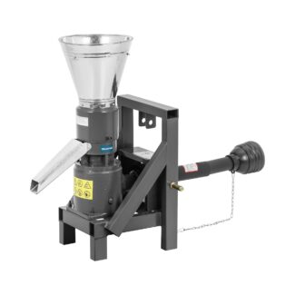 Pellettipuristin nivelakselilla – 120 kg/h – 8-12 hv – Ø 150 mm