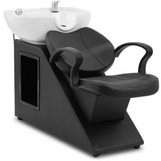 Pesupaikka – altaan mitat 600 x 450 x 150 mm – musta/valkoinen