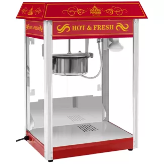 Popcornkone – retrotyyli – punainen