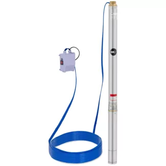 Porakaivopumppu – 3 800 l/h – 1 000 W – ruostumaton teräs