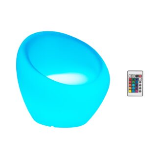 Puutarhatuoli – värikkäällä LED-valaistuksella – 66 x 68 cm