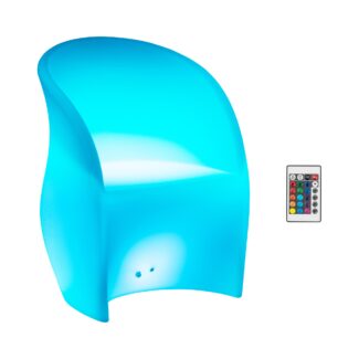 Puutarhatuoli – värikkäällä LED-valaistuksella – 80 x 60 cm