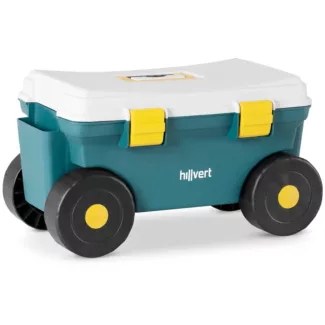 Pyörällinen puutarhaistuin – säilytyslokerolla – 80 kg