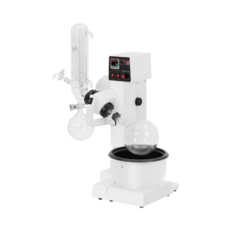 Pyöröhaihdutin – pyörivä haihdutuskolvi 1 l – keräyskolvi 1 l – vesihaude 2 l