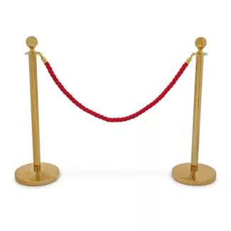 Rajaustolppa köydellä – 2 kpl – 150 cm – titaaninvärinen Rajaustolppa köydellä – 2 kpl – 150 cm – titaaninvärinen