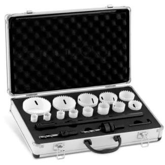 Reikäsahasarja – 17-osainen – sis. adapterit