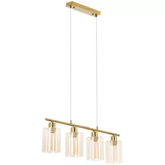 Riippuvalaisin – 4 lamppua – lasivarjostimet Riippuvalaisin – 4 lamppua – lasivarjostimet