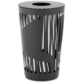 Roskakori – pyöreä – rauta / galvanoitu teräs – tummanharmaa Roskakori – pyöreä – rauta / galvanoitu teräs – tummanharmaa