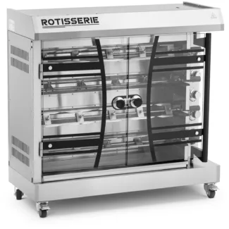 Sähköinen kanagrilli – 4 varrasta – valoilla ja pyörillä – Royal Catering