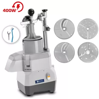 Sähköinen vihannesleikkuri – 400 W – 4 leikkuulevyä – Ø 174 mm – Royal Catering