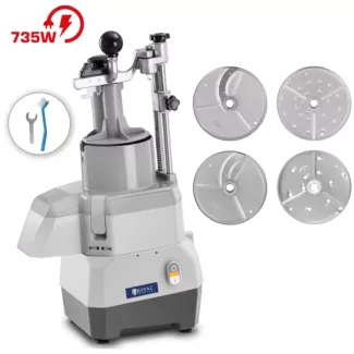 Sähköinen vihannesleikkuri – 735 W – 4 leikkuulevyä – Ø 174 mm – Royal Catering