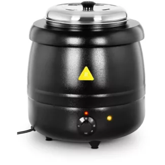 Sähkökäyttöinen haudutuspata – 10 L – teräs – musta päällyste