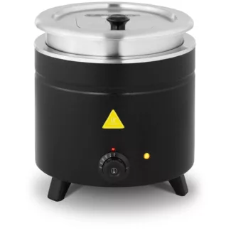 Sähkökäyttöinen haudutuspata – 11 L – ruostumaton teräs musta päällyste