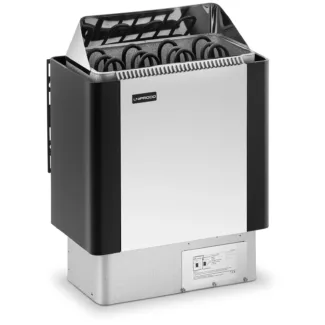 Sähkökiuas – 6 kW – 30…110 °C – ruostumaton teräs