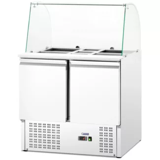 Saladetti – lasisuojalla – Royal Catering – 240 L – 7 GN -astialle – 91 x 70 cm