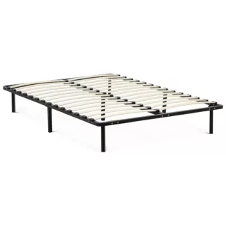 Sängynrunko säleristikolla – 140 x 200 cm – 400 kg – teräs – 7 jalkaa Sängynrunko säleristikolla – 140 x 200 cm – 400 kg – teräs – 7 jalkaa