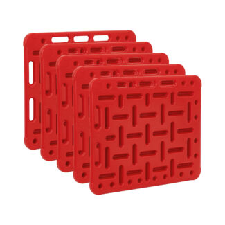 Sikalan ajolevy – 5 kpl – 97 x 77 cm – punainen