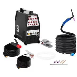TIG-hitsauskone – AC/DC – 220 A – 8 m johto – pulssitoiminto