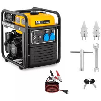 Taajuusmuuttaja Sähköaggregaatti – 3800 W – 230 V AC / 12 V DC – sähkökäynnistin