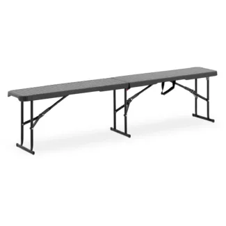 Taitettava penkki – 1830 x 300 x 430 mm – Royal Catering – 300 kg – musta Taitettava penkki – 1830 x 300 x 430 mm – Royal Catering – 300 kg – musta