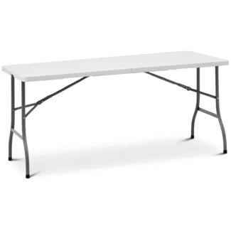 Taitettava pöytä – 1 520 x 700 x 740 mm – Royal Catering – 150 kg – sisä- tai ulkopuolella – valkoinen