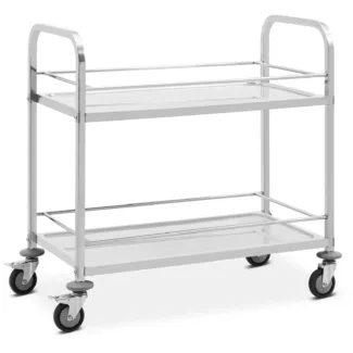 Tarjoiluvaunu – 2 hyllyä – 96 x 53,5 cm – 54 kg – Royal Catering