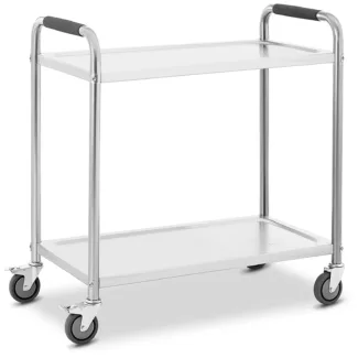 Tarjoiluvaunu – 2 hyllyä – maks. 130 kg – hyllyt: 87 x 47 cm – Royal Catering