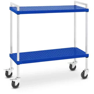 Tarjoiluvaunu – 2 tasoa – 50 kg – 37,5 x 104 cm – ihanteellinen GN-säiliöille