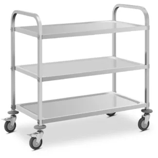 Tarjoiluvaunu – 3 hyllyä – 89 x 49 x 3 cm – 108 kg – Royal Catering