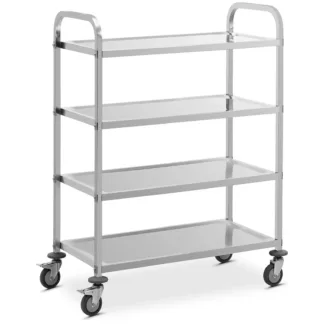 Tarjoiluvaunu – 4 hyllyä – 73 x 38 x 3 cm – 144 kg – Royal Catering